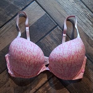 Victoria's Secret Pink Script Print Bra